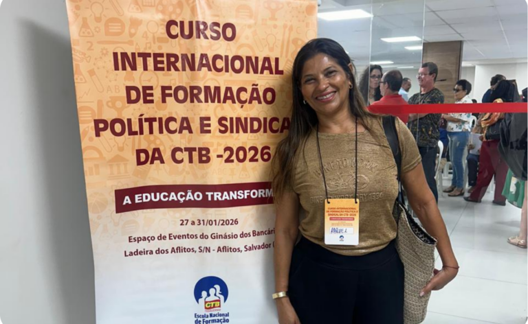 SINDESPE-MG participa do Curso Internacional de Formação Política e Sindical da CTB 2026